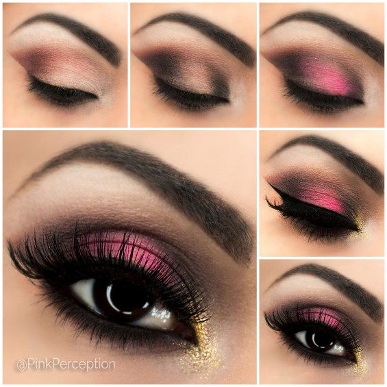 pink smokey eye tutorial